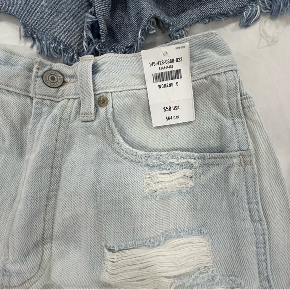 Jean denim shorts lot of 6 pairs- one teaspoon, Abercrombie - Picture 4 of 7